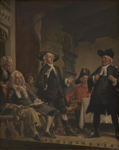 Holberg assiste a una prova di Erasmus Montanus da Vilhelm Rosenstand