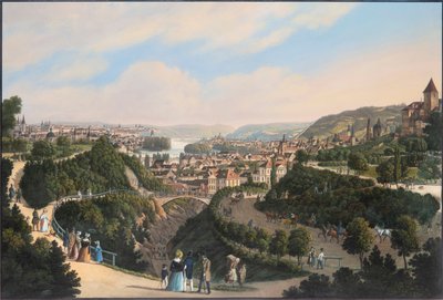 Città Nuova, Vysehrad e Smichov, c. 1830 da Vincenc Morstadt