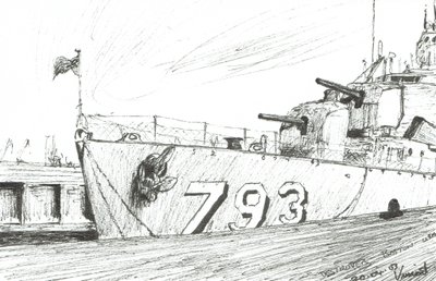 Destroyer 793 Boston Maritime Museum, 2003 da Vincent Alexander Booth