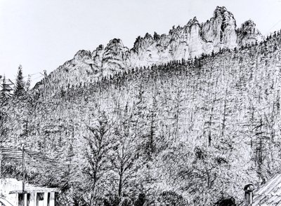 Dolomiti dal Balcone a Dont Italia, 2019 da Vincent Alexander Booth