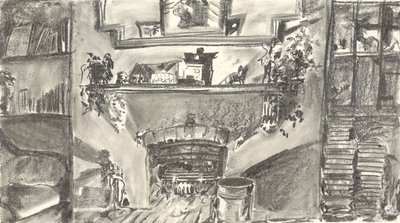 Accanto al fuoco alla luce delle candele da Vincent Alexander Booth