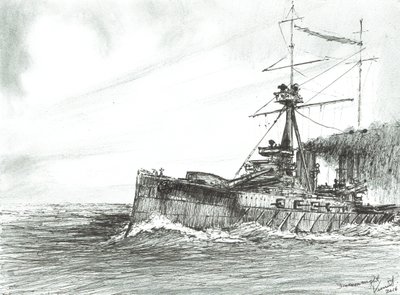 HMS Dreadnought in mare, 2017 da Vincent Alexander Booth