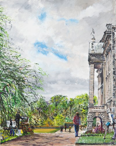 Vista della casa e dei giardini di Lyme Park da Vincent Alexander Booth