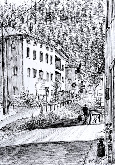Strada Principale a Dont, Italia, 2019 da Vincent Alexander Booth