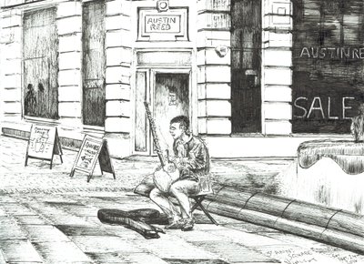 Musicista St. Anns Square, 2016 da Vincent Alexander Booth
