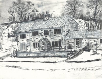 Edifici di Osmotherley nella neve invernale da Vincent Alexander Booth