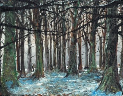 Cervo e corridore a Lyme Park da Vincent Alexander Booth