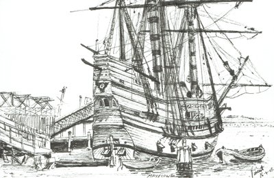 Il Mayflower, Plymouth, Massachusetts. 2003 da Vincent Alexander Booth