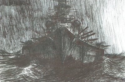 Tirpitz in tempesta, 1942, 2004 da Vincent Alexander Booth