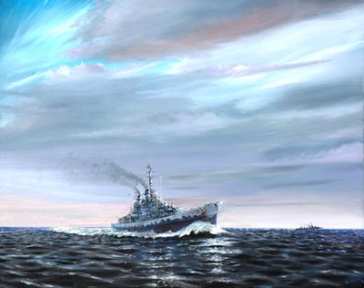 USS Atlanta pattuglia Guardalcanal 1942 da Vincent Alexander Booth