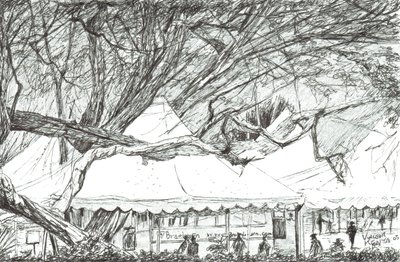 Tende da matrimonio al Lago Navaisha, Kenya, 2003 da Vincent Alexander Booth