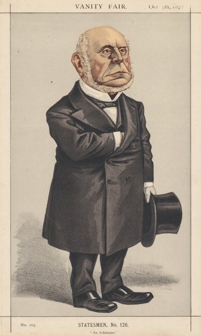 Vanity Fair: Statista, n. 126 Un arbitro, 1872 da Vincent Brooks Day and Son