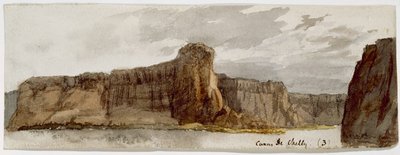Canyon de Chelly No. 3 (Canyon de Chelly, Arizona, Carsons Needle, 500 piedi), 1869-1871 da Vincent Colyer