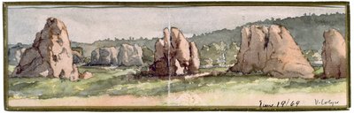 Scena rocciosa, Arizona, 19 giugno 1869 da Vincent Colyer