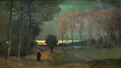 Paesaggio autunnale di sera, 1884 da Vincent van Gogh