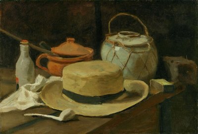 Natura Morta con Cappello di Paglia Giallo, 1881 o 1885 da Vincent van Gogh