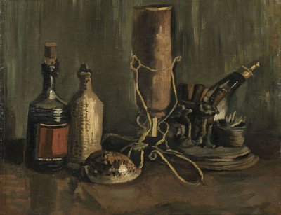 Natura morta con bottiglie e conchiglia da Vincent van Gogh