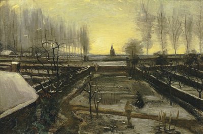 Il giardino del parroco a Nuenen nella neve da Vincent van Gogh