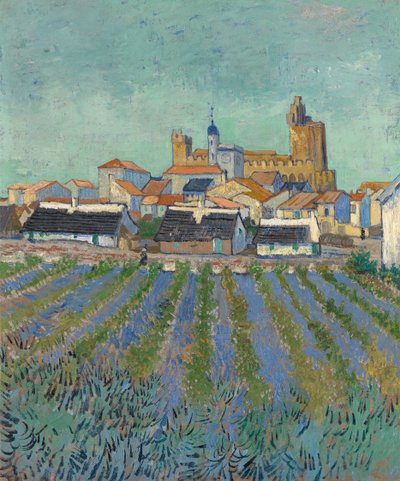 Veduta di Saintes-Maries-de-la-Mer, 1888 da Vincent van Gogh