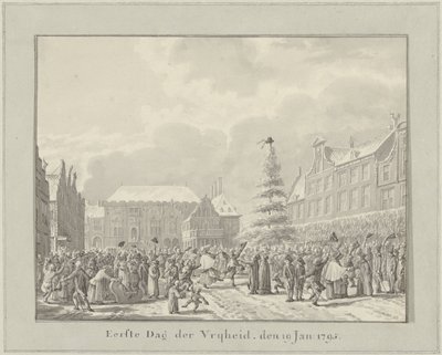 Rivoluzione a Haarlem, 19 gennaio 1795 da Vincent Jansz. van der Vinne
