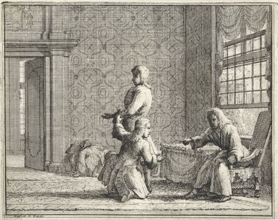 Sarto in un interno da Vincent Laurensz. van der Vinne (II)