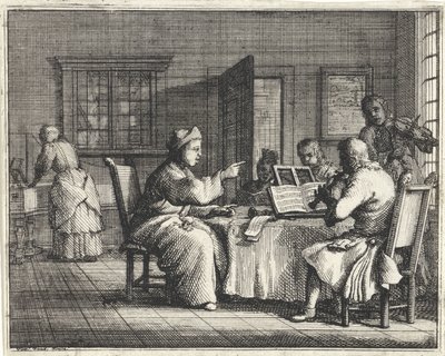Maestro di musica con allievi da Vincent Laurensz. van der Vinne (II)