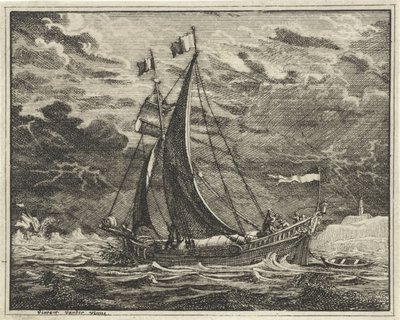 Nave in tempo minaccioso da Vincent Laurensz. van der Vinne (II)