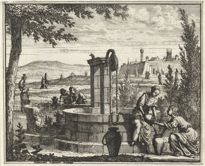 Donne presso un pozzo da Vincent Laurensz. van der Vinne (II)