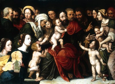 Gesù con i bambini da Vincent Sellaer