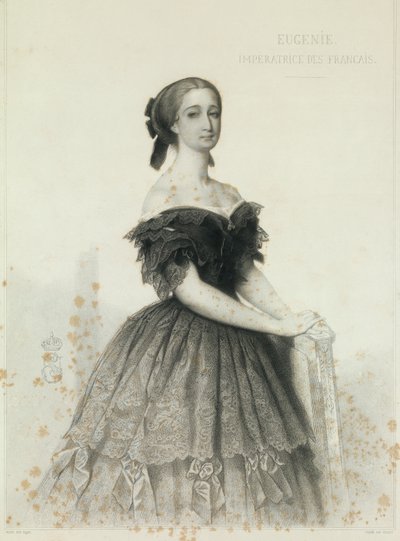 Ritratto di Imperatrice Eugenia da Vincent Vidal
