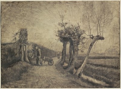 Strada dietro il Giardino della Canonica a Nuenen da Vincent van Gogh (signed by artist)