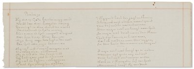 Manoscritto autografo, trascrizioni di testi biblici in olandese da Vincent van Gogh
