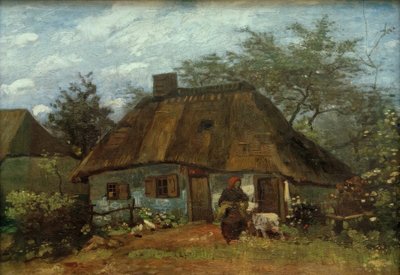 Cascina e donna con capra da Vincent van Gogh