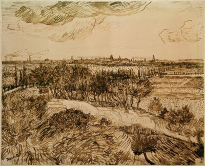 Vista su Arles dal Montmajour da Vincent van Gogh