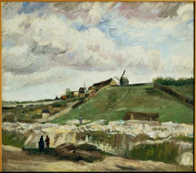 Vista su Montmartre con cava e mulini da Vincent van Gogh