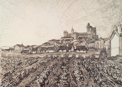Vista su les Saintes-Maries da Vincent van Gogh