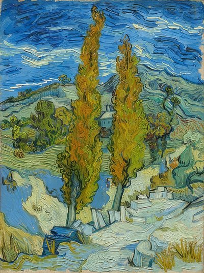 I pioppi a Saint-Rémy da Vincent van Gogh