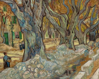 I grandi platani (lavoratori stradali a Saint-Rémy). 1889 da Vincent van Gogh