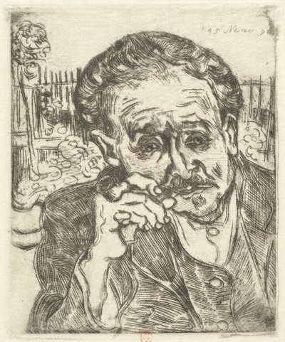 Dr. Gachet (Uomo con una Pipa) da Vincent van Gogh