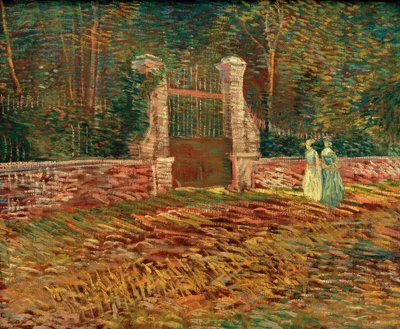 Ingresso al parco Voyer d’Argenson ad Asnières da Vincent van Gogh