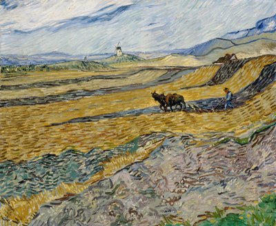 Campo chiuso con aratore da Vincent van Gogh