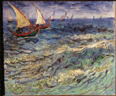 Barche da pesca a Saintes-Maries da Vincent van Gogh
