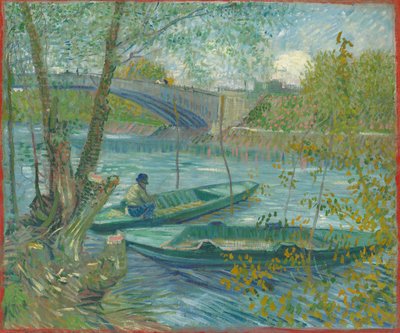 Pesca in primavera, il Pont de Clichy (Asnières) da Vincent van Gogh