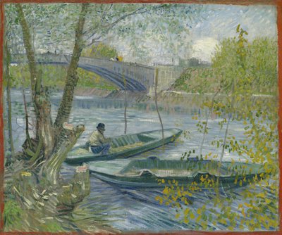 Pesca in primavera, il ponte di Clichy Asnières da Vincent van Gogh