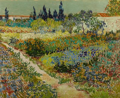 Olandese: Tuin te Arles Giardino fiorito con sentiero da Vincent van Gogh