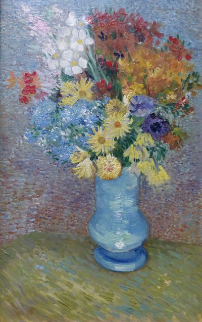 Fiori in un Vaso Blu, c.1887 da Vincent van Gogh