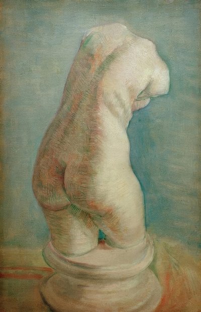 Torso in gesso (femminile) visto di schiena da Vincent van Gogh