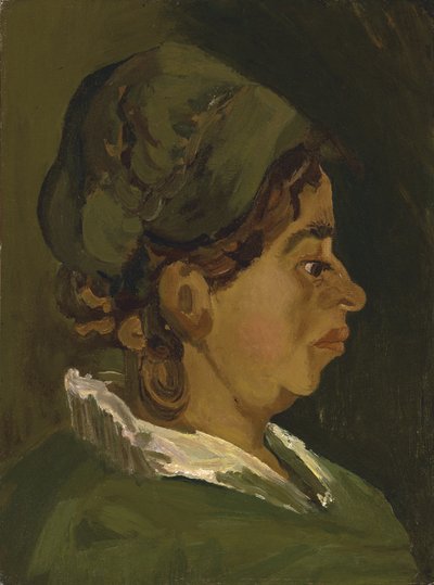 Testa di contadina: profilo destro (1884) da Vincent van Gogh
