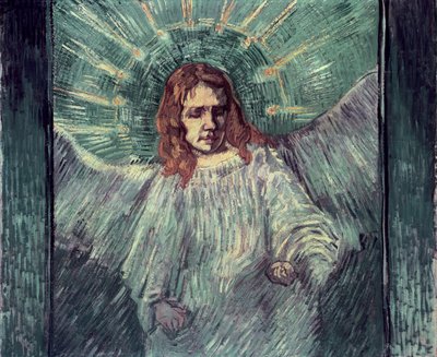 Testa di un angelo, dopo Rembrandt, 1889 da Vincent van Gogh