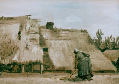 Capanna con contadina al lavoro da Vincent van Gogh